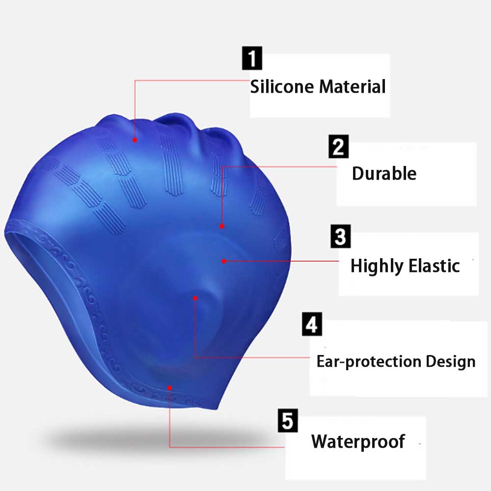 Waterproof Silicone Swim Caps  - Swim Hat Silicone review and price
